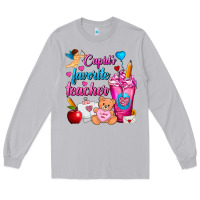Moon Dust Cupid's Favorite Teacher Valentine's Day Frappe Long Sleeve Tee - FaDigitalArtStudio