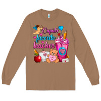Toasted Coconut Cupid's Favorite Teacher Valentine's Day Frappe Long Sleeve Tee - FaDigitalArtStudio