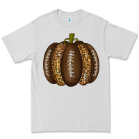 Dove Grey American Football Pumpkin Premium Tee - texasbilliewilder