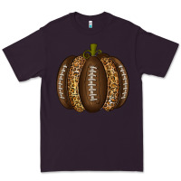 Plum American Football Pumpkin Premium Tee - texasbilliewilder