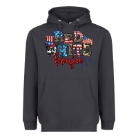 Smoke Red whıte boujee Heavyweight Hoodie - AdoDesignShop