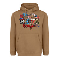 Toasted Coconut Red whıte boujee Heavyweight Hoodie - AdoDesignShop