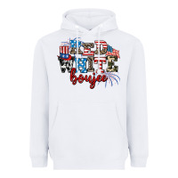 White Red whıte boujee Heavyweight Hoodie - AdoDesignShop