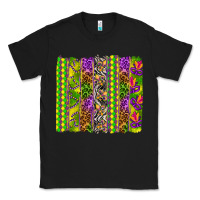 Black Mardi Gras brushstroke Classic Tee - HowdyJamesFarm
