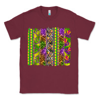 Burgundy Mardi Gras brushstroke Classic Tee - HowdyJamesFarm