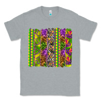 Heather Grey Mardi Gras brushstroke Classic Tee - HowdyJamesFarm