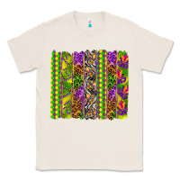 Natural Mardi Gras brushstroke Classic Tee - HowdyJamesFarm