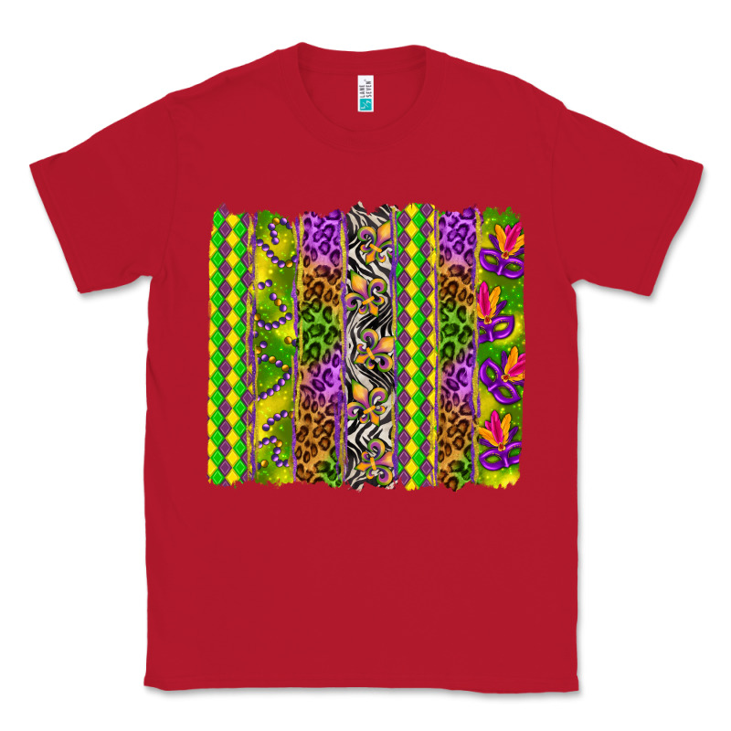 Mardi Gras Brushstroke Classic Tee by HowdyJamesFarm | Teevron