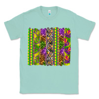 Seafoam Mardi Gras brushstroke Classic Tee - HowdyJamesFarm