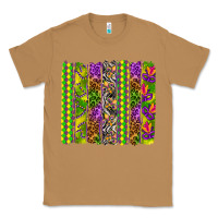 Toasted Coconut Mardi Gras brushstroke Classic Tee - HowdyJamesFarm