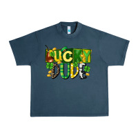 Midnight Navy Lucky dude  St. Patrick's Day Urban Heavy Tee - CowGirlArtShop