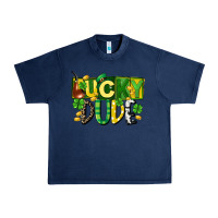 Navy Lucky dude  St. Patrick's Day Urban Heavy Tee - CowGirlArtShop