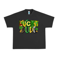 Pigment Black Lucky dude  St. Patrick's Day Urban Heavy Tee - CowGirlArtShop