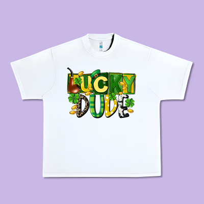 Lucky Dude  St. Patrick's Day Urban Heavy Tee Designed By Cowgirlartshop