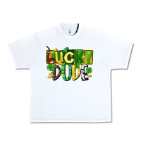 White Lucky dude  St. Patrick's Day Urban Heavy Tee - CowGirlArtShop