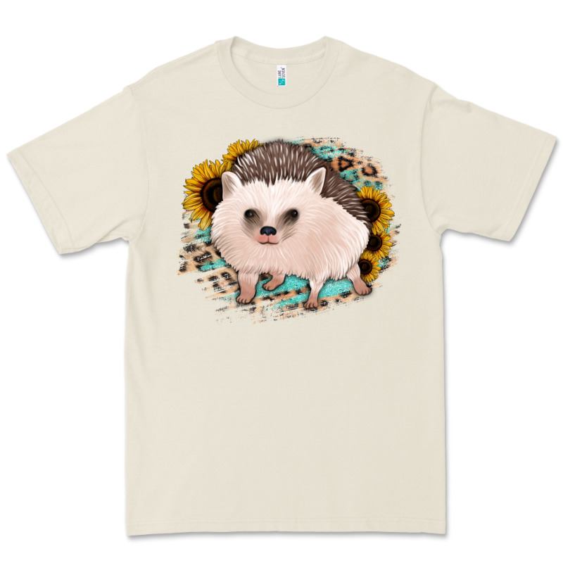 Hedgehog With Sunflowers And Leopard Premium Tee by Jasminsmagicworld | Teevron