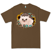 Cacao hedgehog with sunflowers and leopard Premium Tee - Jasminsmagicworld