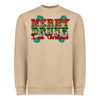 Mushroom Merry Drink I Am Christmas Heavyweight Sweatshirt - Artiststas