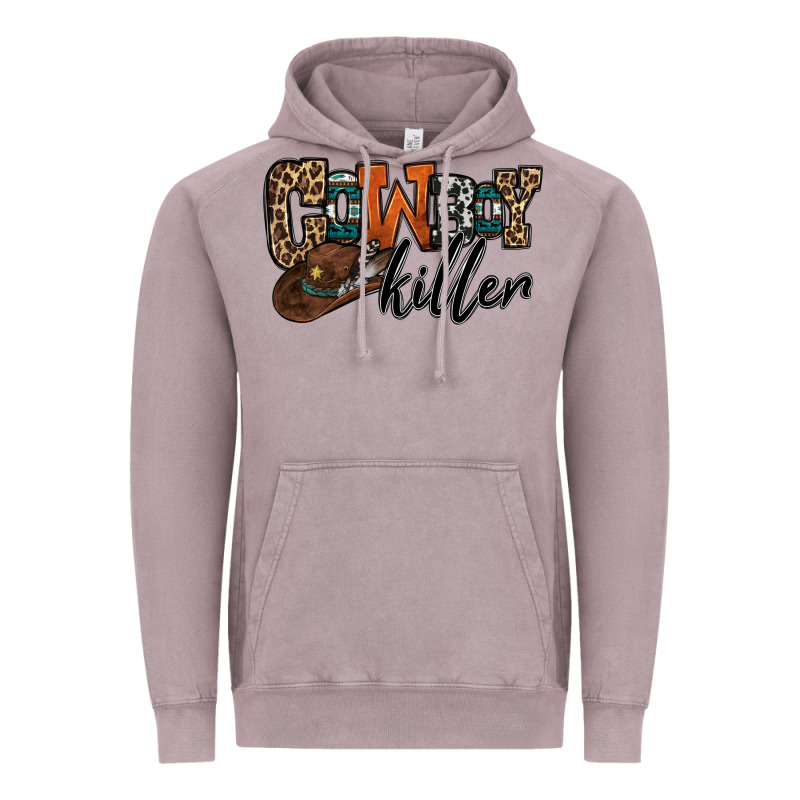 Cowboy Killer Vintage Hoodie by OliviaCreatesArt | Teevron