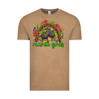 Vintage Coffee Mardi Gras rainbow and masks Vintage Tee - HowdyJamesFarm
