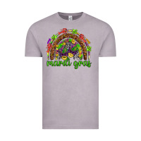 Vintage Zinc Mardi Gras rainbow and masks Vintage Tee - HowdyJamesFarm