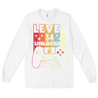 White level 34 unlocked shirt video gamer 34th birthday gifts tee t shirt Long Sleeve Tee - longCreatives