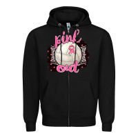 Black Pink Out Volleyball Zipper Hoodie - BarkalooDesign