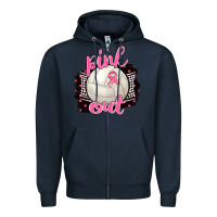 Navy Pink Out Volleyball Zipper Hoodie - BarkalooDesign