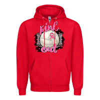 Red Pink Out Volleyball Zipper Hoodie - BarkalooDesign
