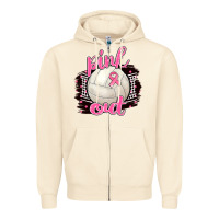 Sandshell Pink Out Volleyball Zipper Hoodie - BarkalooDesign