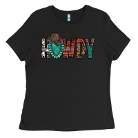 Black Western Howdy Gemstone Cowboy Hat Ladies Tee - HowdyJamesFarm