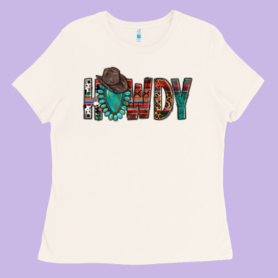 Western Howdy Gemstone Cowboy Hat Ladies Tee Designed By Howdyjamesfarm
