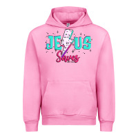 Fuchsia Pink jesus saves Urban Hoodie - JahusDesignShop