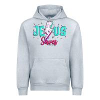 Heather Grey jesus saves Urban Hoodie - JahusDesignShop