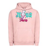 Pigment Salmon jesus saves Urban Hoodie - JahusDesignShop
