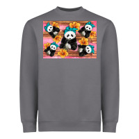 Storm Baby panda flowers Heavyweight Sweatshirt - Artiststas
