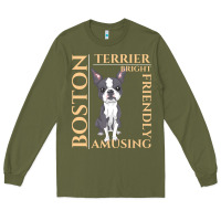 Army Green boston terrier t  shirt boston terrier dog traits gift t  shirt Long Sleeve Tee - longCreatives