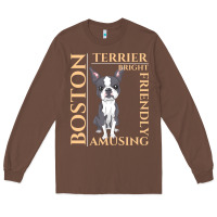 Chestnut boston terrier t  shirt boston terrier dog traits gift t  shirt Long Sleeve Tee - longCreatives