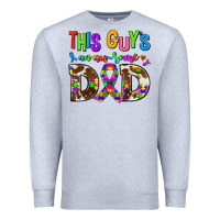 Heather Grey this guys an ausome dad Premium Sweatshirt - AdoDesignShop