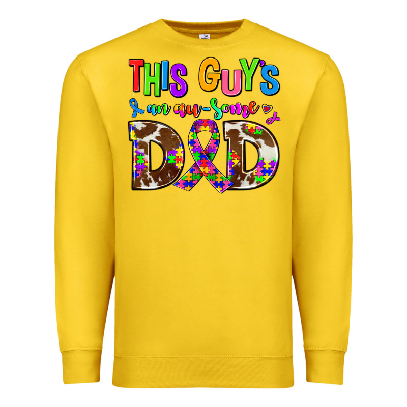 This Guys An Ausome Dad Premium Sweatshirt by AdoDesignShop | Teevron