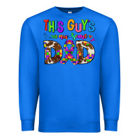True Royal this guys an ausome dad Premium Sweatshirt - AdoDesignShop
