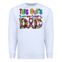 White this guys an ausome dad Premium Sweatshirt - AdoDesignShop