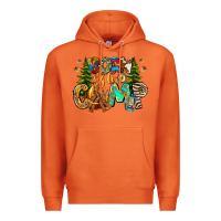 Carrot Born To Camp Premium Hoodie - CowhideDigitalArt