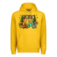 Lemon Born To Camp Premium Hoodie - CowhideDigitalArt