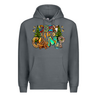 Rock Born To Camp Premium Hoodie - CowhideDigitalArt