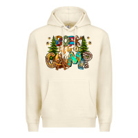 Sandshell Born To Camp Premium Hoodie - CowhideDigitalArt