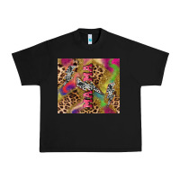 Black Colorful leopard lightning bolt tumbler mother's Urban Heavy Tee - HowdyJamesFarm