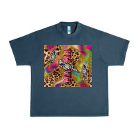 Midnight Navy Colorful leopard lightning bolt tumbler mother's Urban Heavy Tee - HowdyJamesFarm