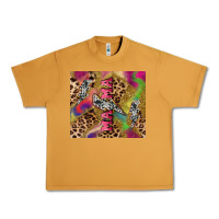 Colorful Leopard Lightning Bolt Tumbler Mother's Urban Heavy Tee | Teevron