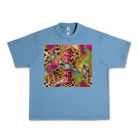 Pebble Blue Colorful leopard lightning bolt tumbler mother's Urban Heavy Tee - HowdyJamesFarm